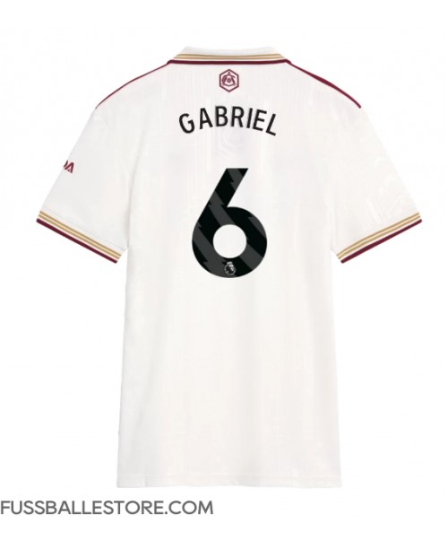 Günstige Arsenal Gabriel Magalhaes #6 3rd trikot Damen 2025-26 Kurzarm Günstige Arsenal Gabriel Magalhaes #6 3rd trikot Damen 2025-26 Kurzarm